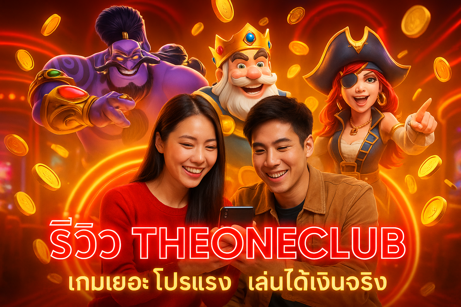 รีวิว THEONECLUB เกมเยอะ โปรแรง เล่นได้เงินจริง